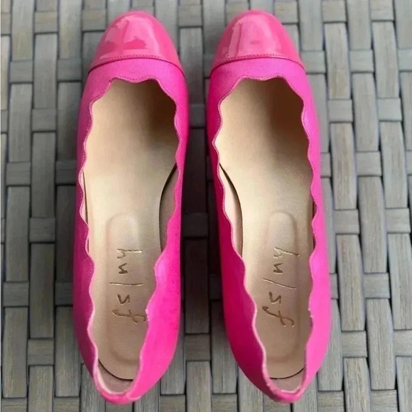 FS/NY‎ Women’s Pink Jigsaw Wedge Pumps Size 9 - Picture 2 of 11